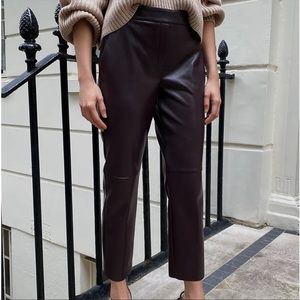 NWOT ARITZIA BABATON FAUX LEATHER CONAN PANTS SIZE 8